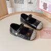 Girls Sparkly Loafer Shoes 2026 British Style Soft Sole Princess Flat With