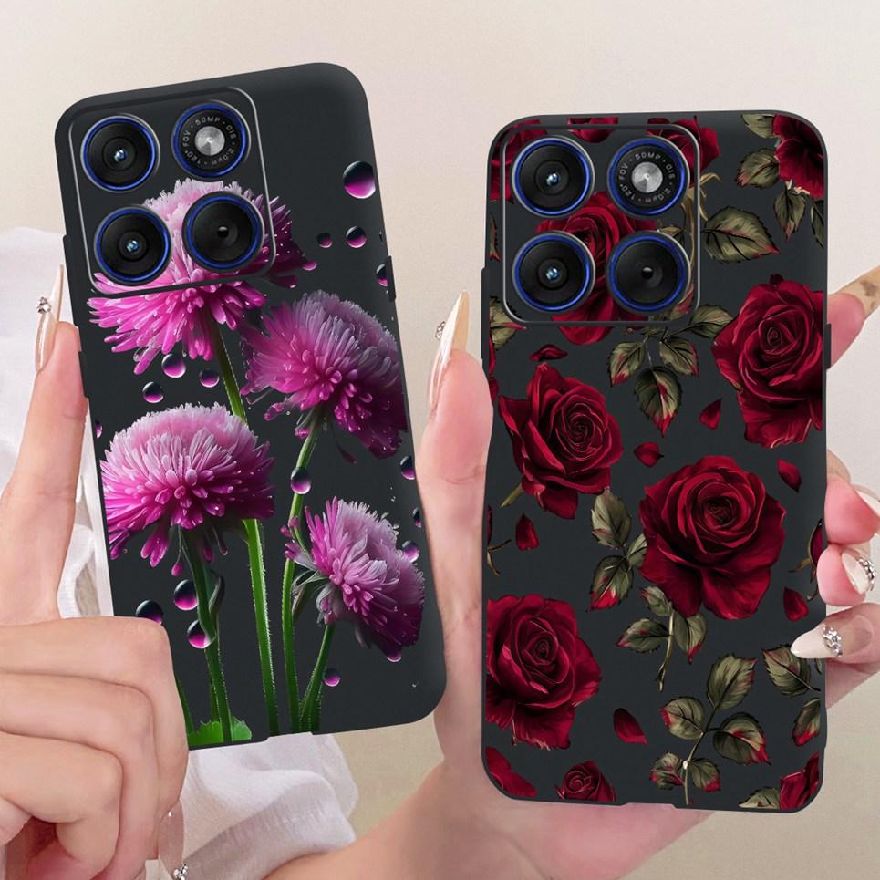 Flower Butterfly Luxury Girly Fashion Casing For Motorola Edge 70 Moto X70 Air Phone Case Soft Slim Silicone TPU Back Cover