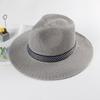Men's Summer Straw Fedora - Sun Protection Hat for Middle-Aged and Elderly