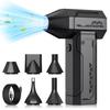 Portable Wireless Hair Dryer with Magnetic Nozzle and Aluminum Alloy Dust Blower