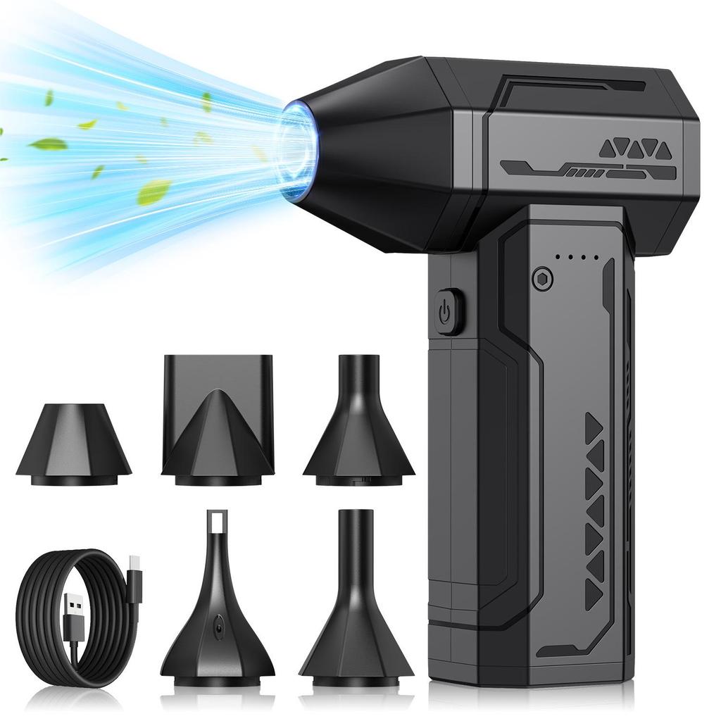Portable Wireless Hair Dryer with Magnetic Nozzle and Aluminum Alloy Dust Blower
