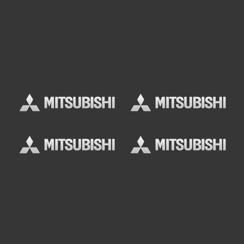 4pcs/10pcs Metal Emblem Auto Decor Decals Car Window Wiper Stickers For Mitsubishi Lancer Asx Outlander Pajero Sport L200 Galant