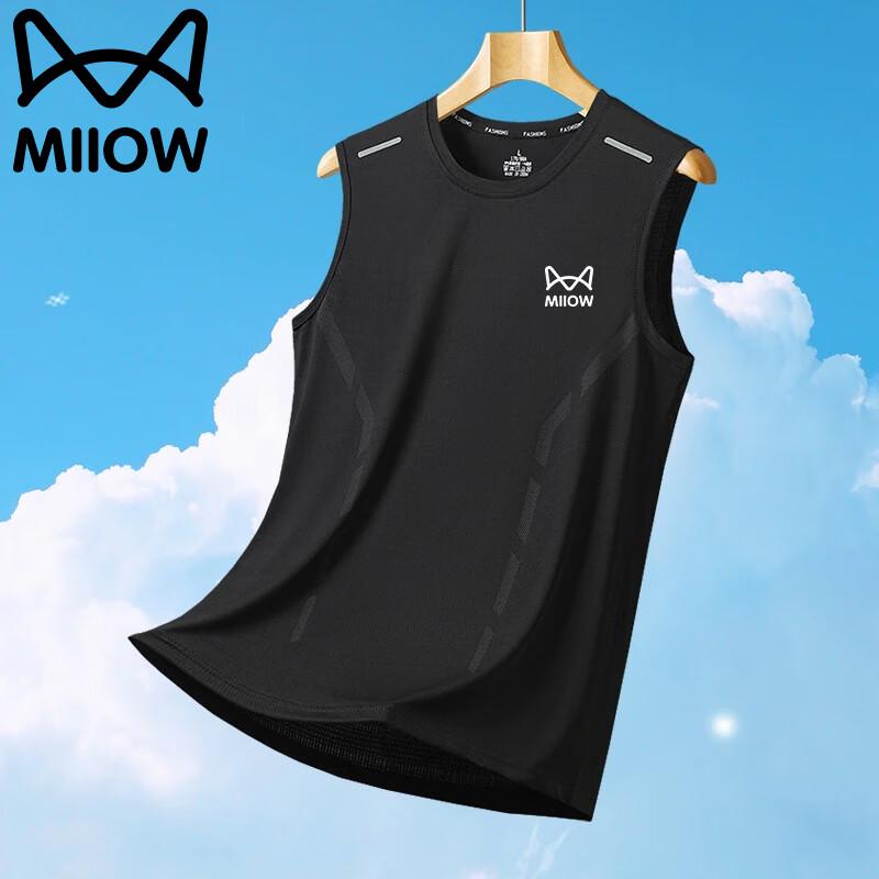 

MiiOW Men s Ice-Feel Quick-Dry Sleeveless Sports Tank Top 4XL