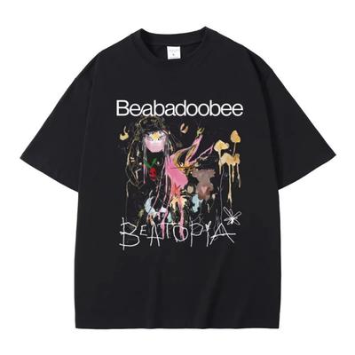 Beabadoobee Beatopia Album Print T-shirt Men Women's Fashion Oversized Streetwear Male Summer Casual Pure Cotton Short Sleeve