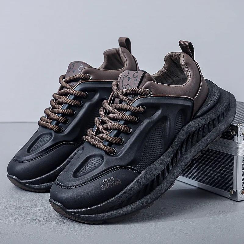 Men's Sneakers Casual Sports Shoes Men Autumn Fashion Lightweight Breathable Shoes Men Thick Sole Running Shoe Zapatillas Mujer