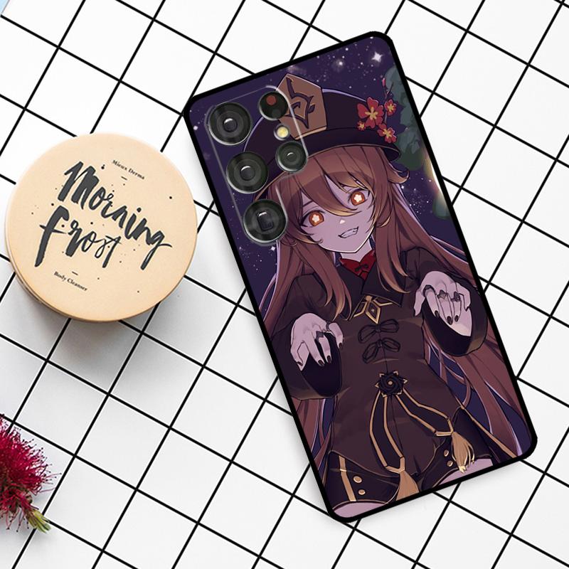 Genshin Impact Hu Tao HuTao Case For Samsung Galaxy S24 FE S20 FE S21 S22 S23 S24 S25 Ultra S9 S10 S25 Plus Phone Cover