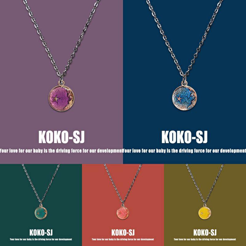 

Xingyue Necklace Japanese and Korean Ins the Same Model as Online Celebrity Romantic Starry Sky Series Fantasy Simple Student Cute Wild Jewelry Five Pack [optional color]]