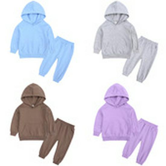 Gold Velvet Children's Autumn/Winter Two-Piece Set for Boys and Girls - Trendy Sweatshirt Outfit
