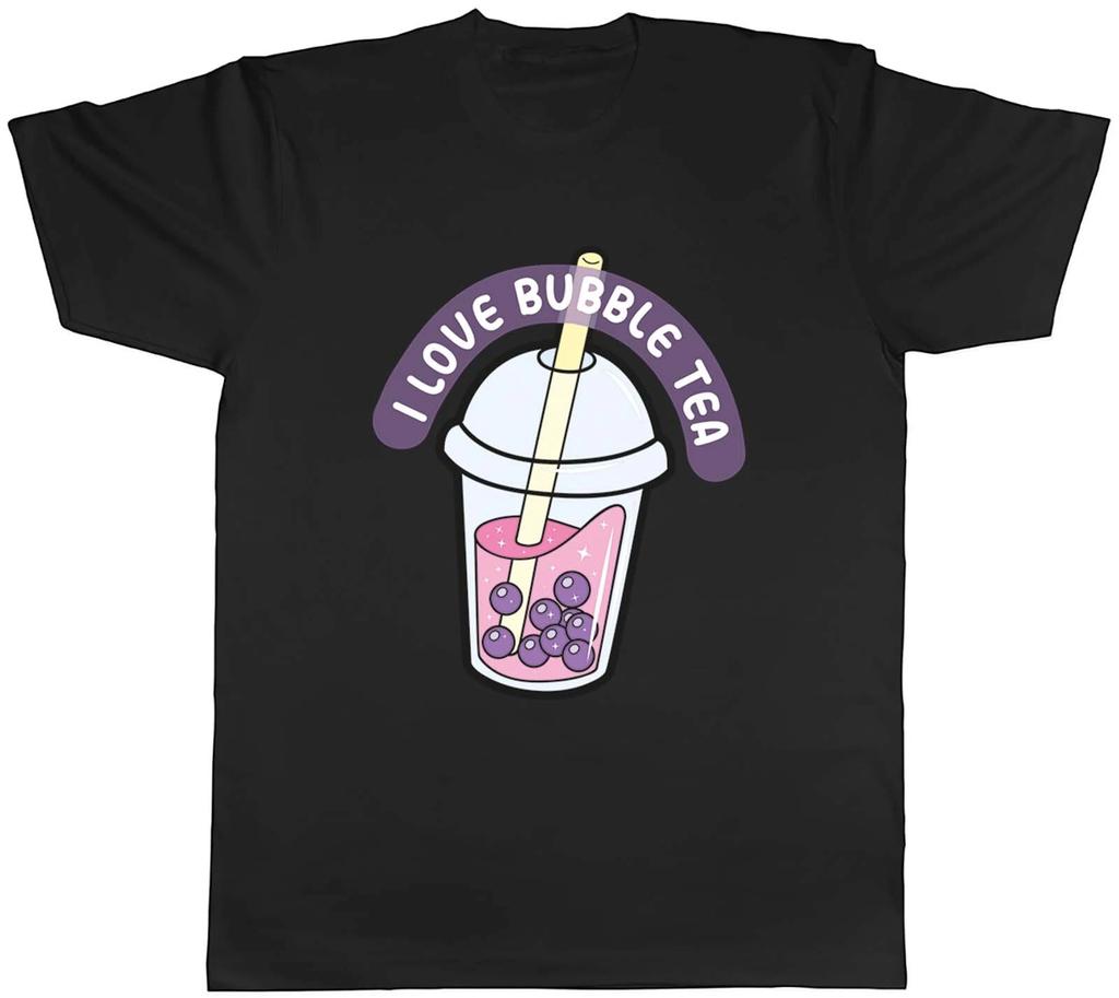 Love Bubble Tea Mens T-Shirt Boba Lover Topiaca Unisex Tee Gift