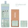 Xiaomi Ouriner 6Pcs Portable Manicure Sets Pedicure Kits Bright Black Nail Clipper Set Personal Care Tools Eyebrow Scissors
