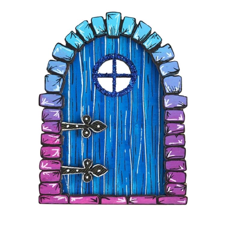 Fairy Garden Door Decoration Ornament Fit for Yard Door Window StatuesFairytales