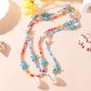 Bohemian Beach Shell Conch Beaded Necklace For Women Summer Ocean Style Seashell Starfish Pendant Choker Vacation Party Jewelry
