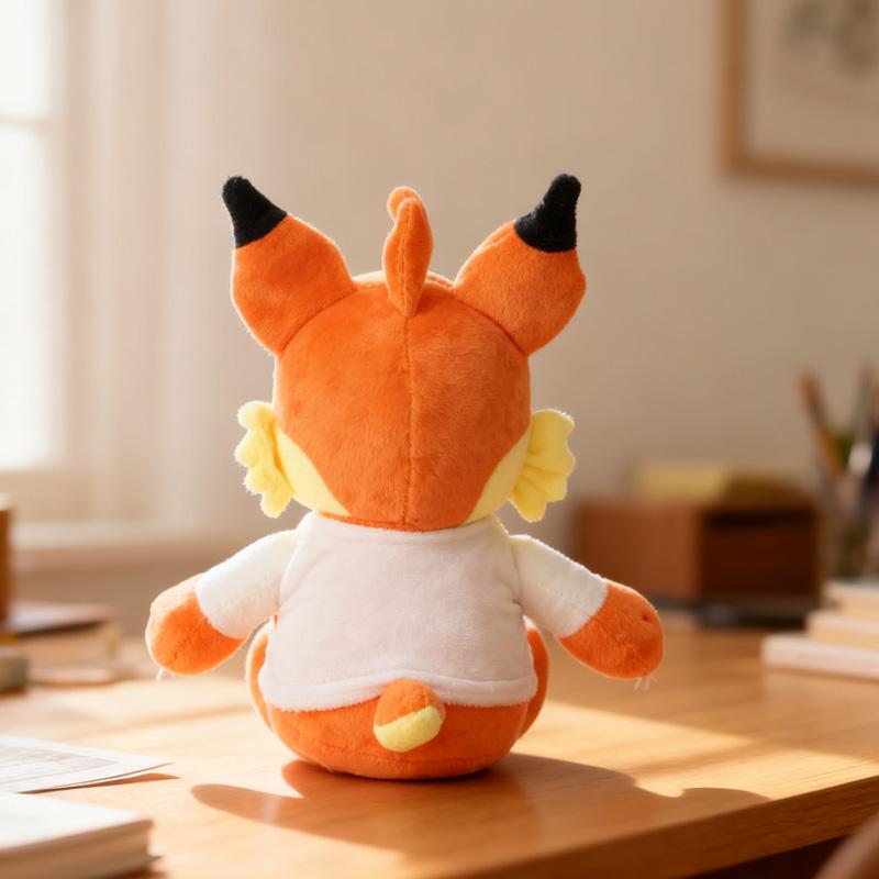 25cm Kawaii Fox Plush Toys Exquisite Furniture Decorative Items Multi-functional Pillow Lullaby Animal Dolls Gifts For Children