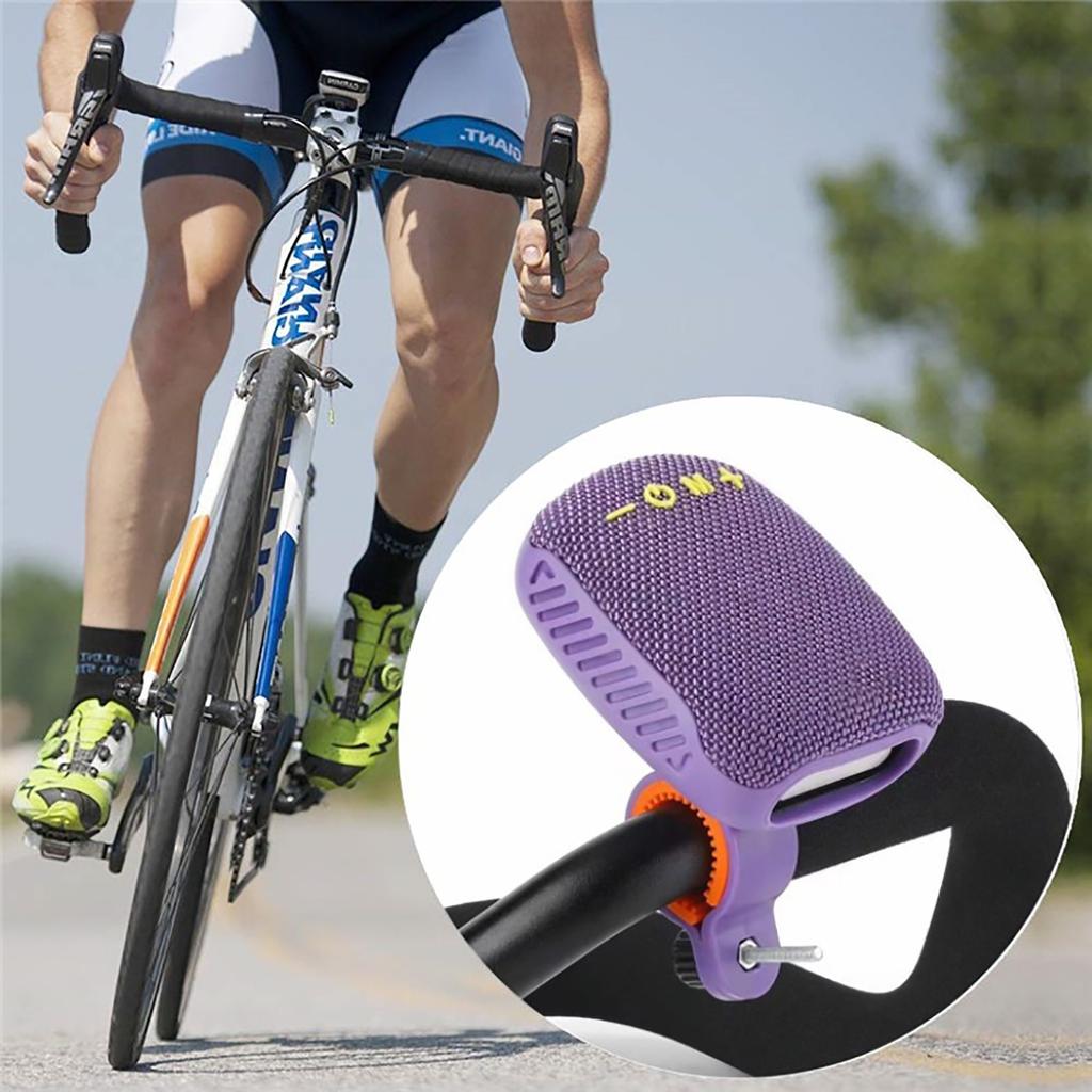 Přenosný Bluetooth reproduktor na kolo, cestovní venkovní reproduktor s držákem, vestavěné FM rádio, stereo reproduktor na řídítka pro elektrické koloběžky