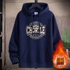 Hooded sweater men's spring and autumn new trendy youth loose and versatile casual couple hoodie large size top velvet