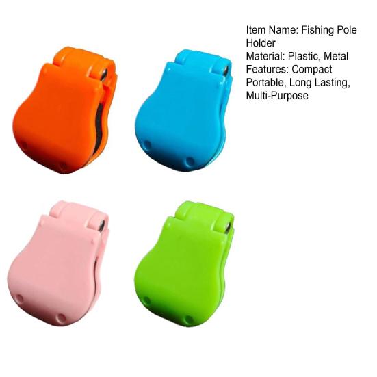 4/8Pcs Fishing Pole Holder Durable Construction Compact Portable Multifunctional Elastic Fishing Rod Holder Strap Fishing Accessories