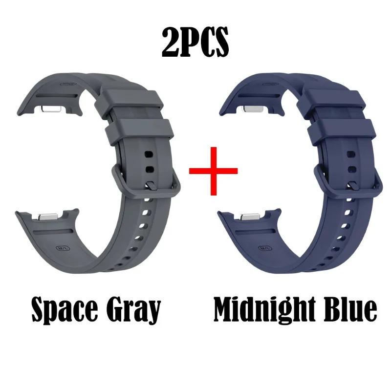 2PC Original Silicone Strap for Samsung Galaxy Watch 9 Watch Band Waterproof Replacement Band for Samsung Galaxy Watch 9/8 Strap