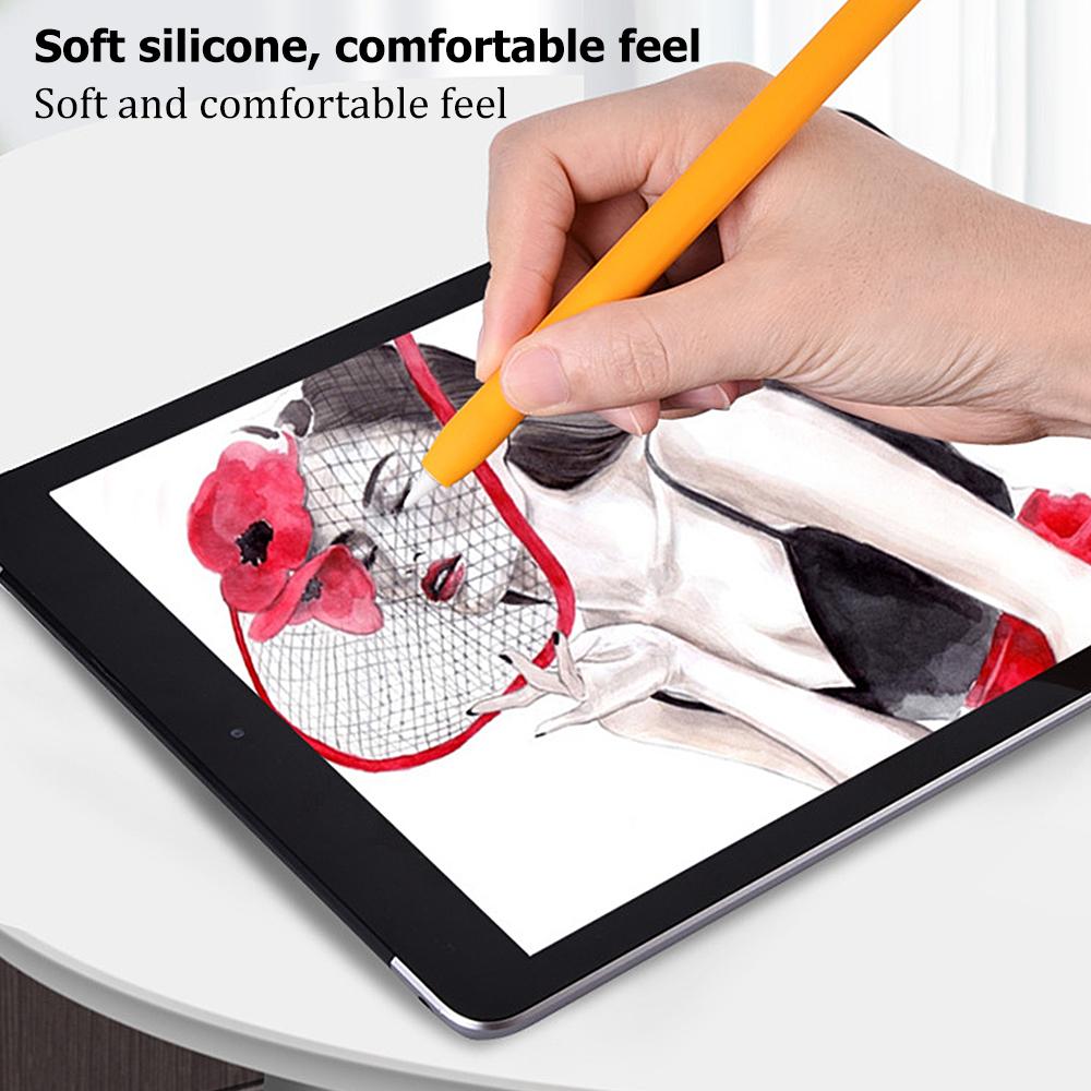 Soft Silicone Pen Cover Protector For Apple Pencil 1st 2nd Generation Touchscreen Stylus Pen 2 1 Anti Slip Protective Case Cover