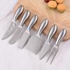 Stainless Steel Cheese and Butter Knife Set - 6 Pieces