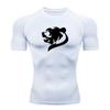 Men's Compression Quick Dry Workout T-Shirt, Stylish Black B