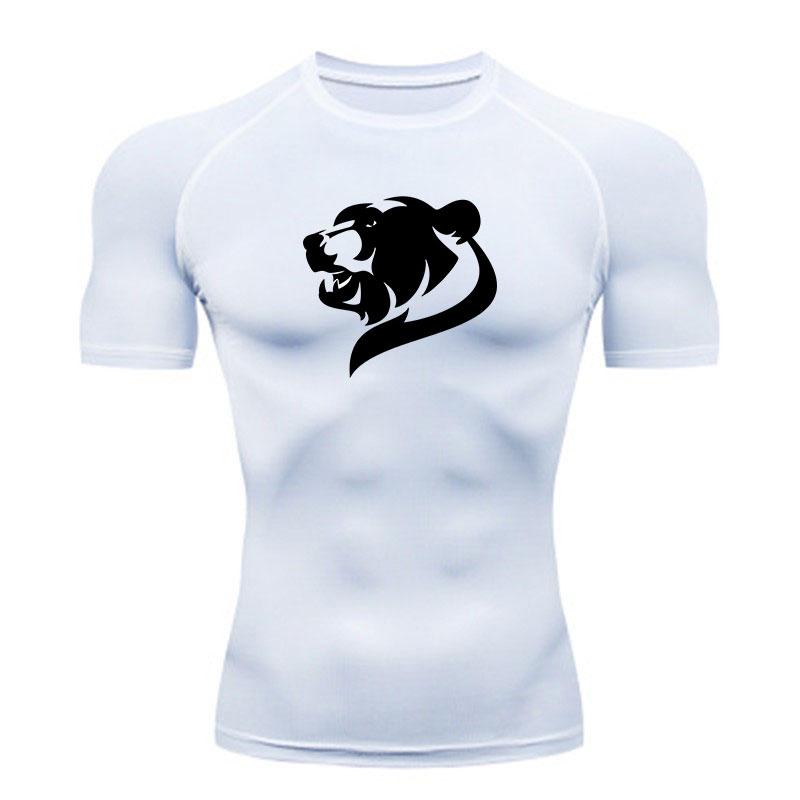 Men's Compression Quick Dry Workout T-Shirt, Stylish Black B