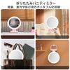 LED makeup mirror with 1x and 10x three color adjustable USB 18cm compact folding can be used on a or Double-sided magnification, modes, brightness,