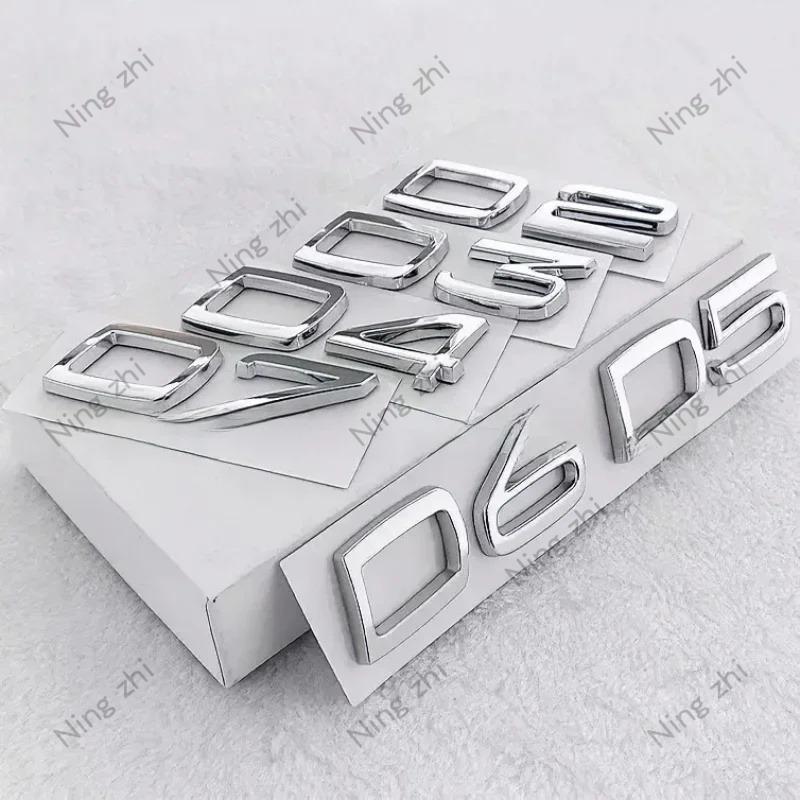 Metal para Coche D2 D3 D4 D5 D6 D7 Letras Logo Emblema de Maletero Insignia Pegatina Para Volvo S40 S60 V40 V50 XC40 XC60 V70 V60 S90 C30 XC90
