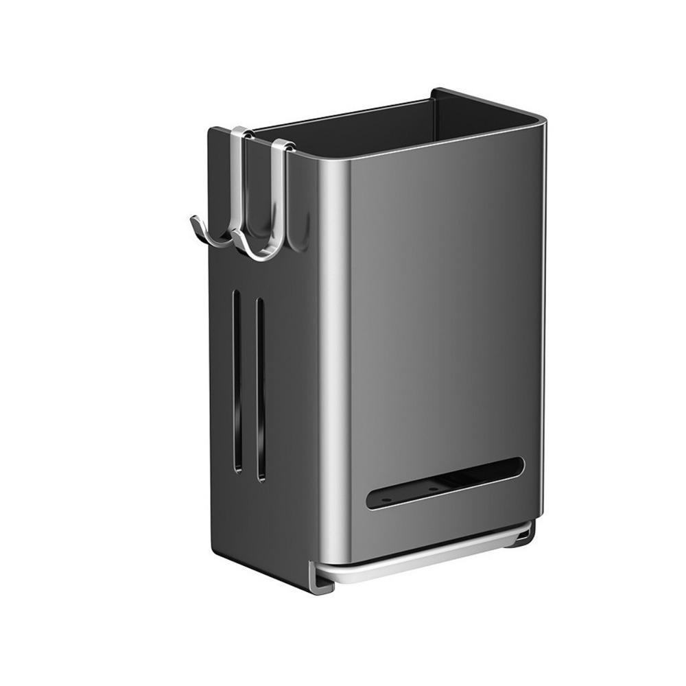 Wall Mounted Chopstick Storage Box Large Capacity Cutlery Holder Cutlery Draining Basket  Bathroom