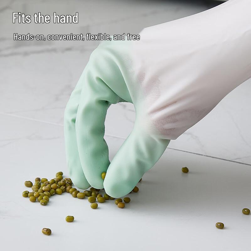 Dapeng Thickened Lined Waterproof PVC Gloves
