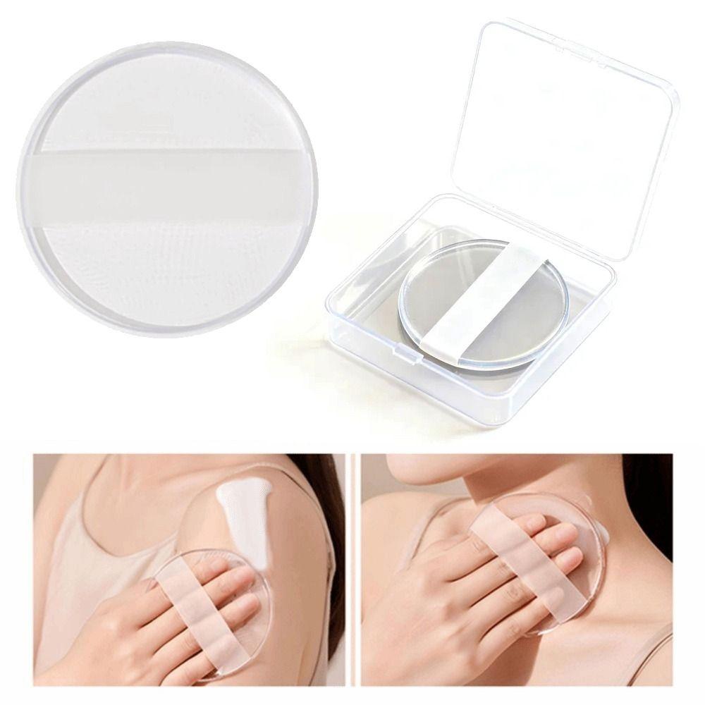 Transparent Silicone Gel Powder Puff Non-Absorbing Body Lotion Application Tool  Face Foundation