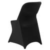 30 Pcs Black Chair Covers, Polyester Spandex Chair Cover, Stretch Slipcovers for Wedding Party Dining Banquet Flat-Front Chair Covers, Fits Chair