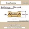 Brass Shaft Coupling Connector for Transmission (2-5mm)