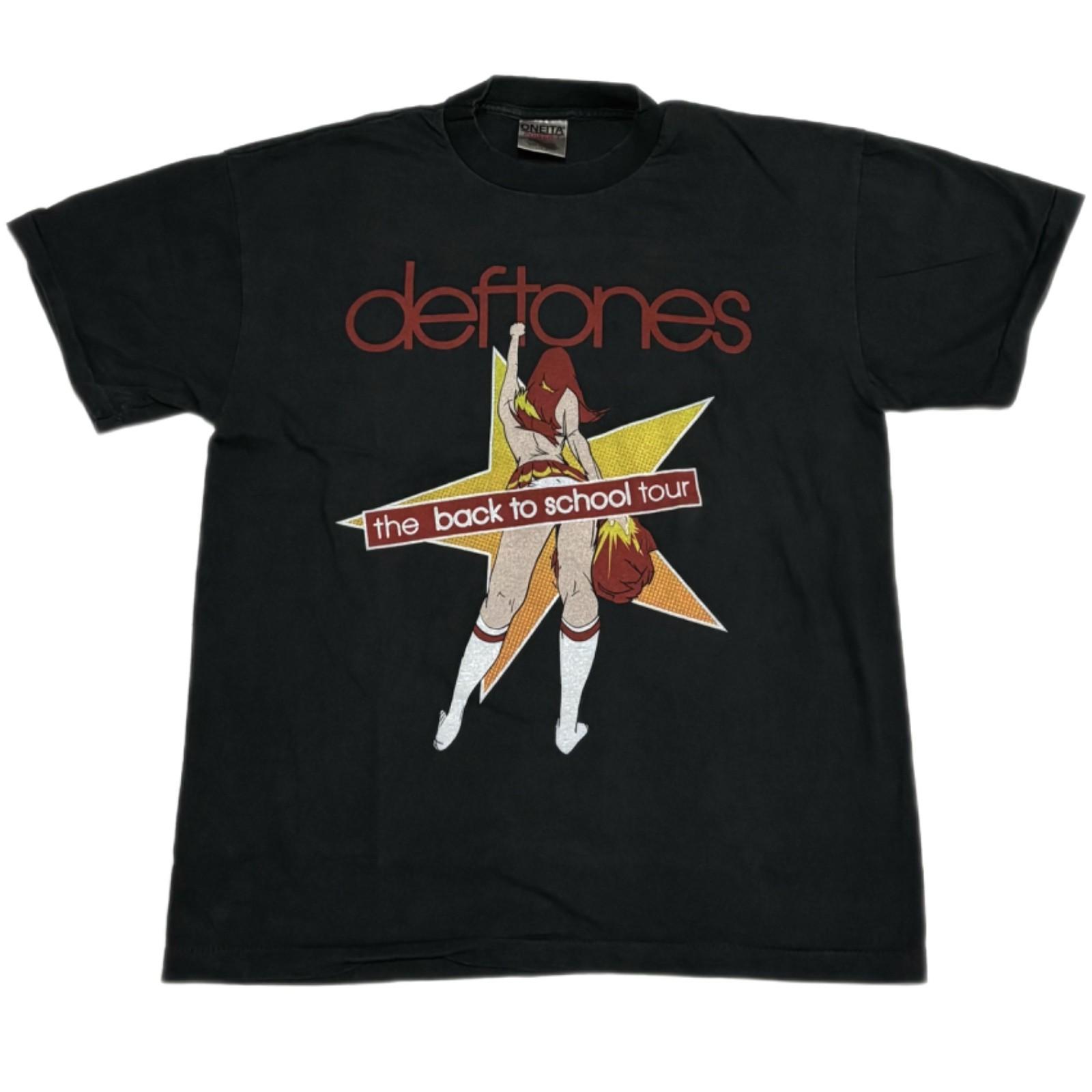 Vintage Deftones The Back to School Tour 90s Band XL Single Stitch Shirt REPRINT S
