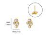 Exquisite mini fashion simple zircon pearl earrings stud earrings niche versatile design earrings women