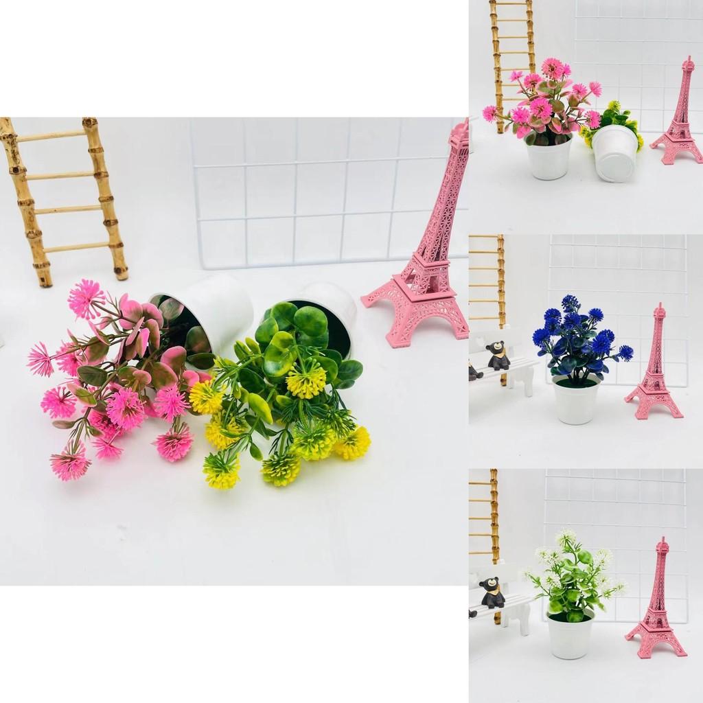 Fake Lilac Flower Pot With Vibrant Colors For Balcony Garden Party Decor And Photography Props