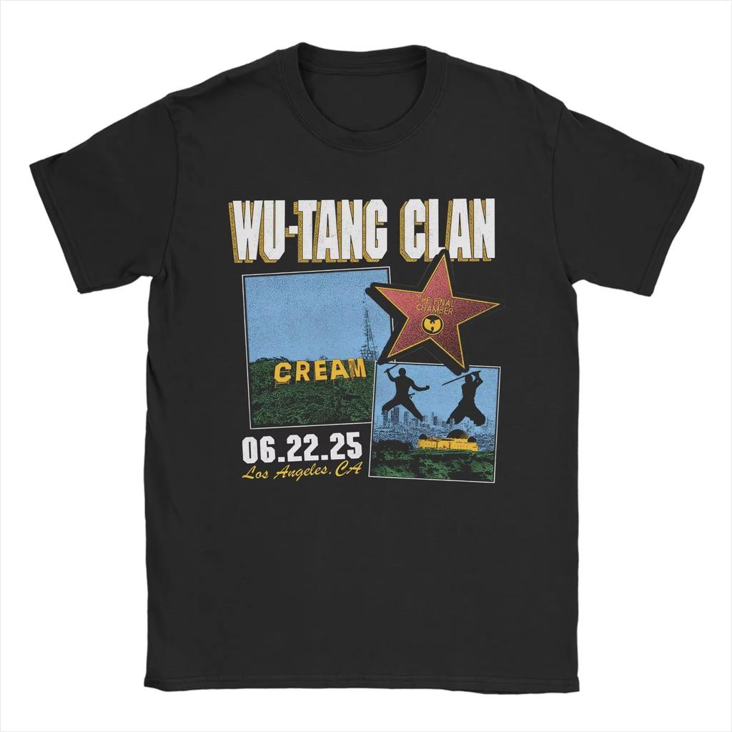 The Final Chamber Wu Clan T-tangs Forever Tour 2025 T-shirt, Short-sleeved T-shirt for Men and Women with Round Neck, Clothing