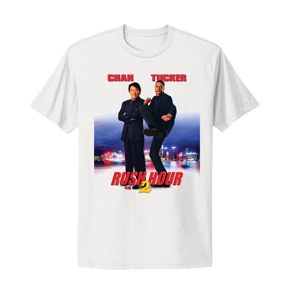 

Rush Hour 2 Movie Poster T-shirt Jackie Chan Chris Tucker T-Shirt Unisex T-Shirt XXXXL
