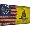 Don'T Tread On Me License Plate,American Flag Decorative Car Front,Metal Plate,Vanity Tag,Aluminum Noverlty License Plate For Men/Women/Boy/Girls Car