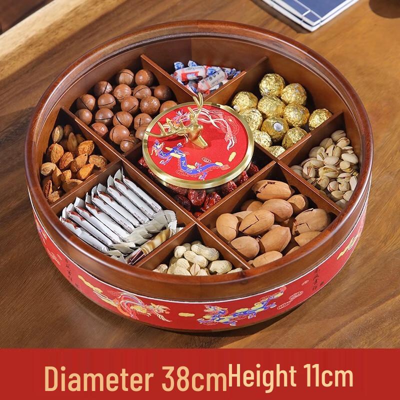 Naijiang Luxury New Chinese Style Wooden Candy & Nut Box