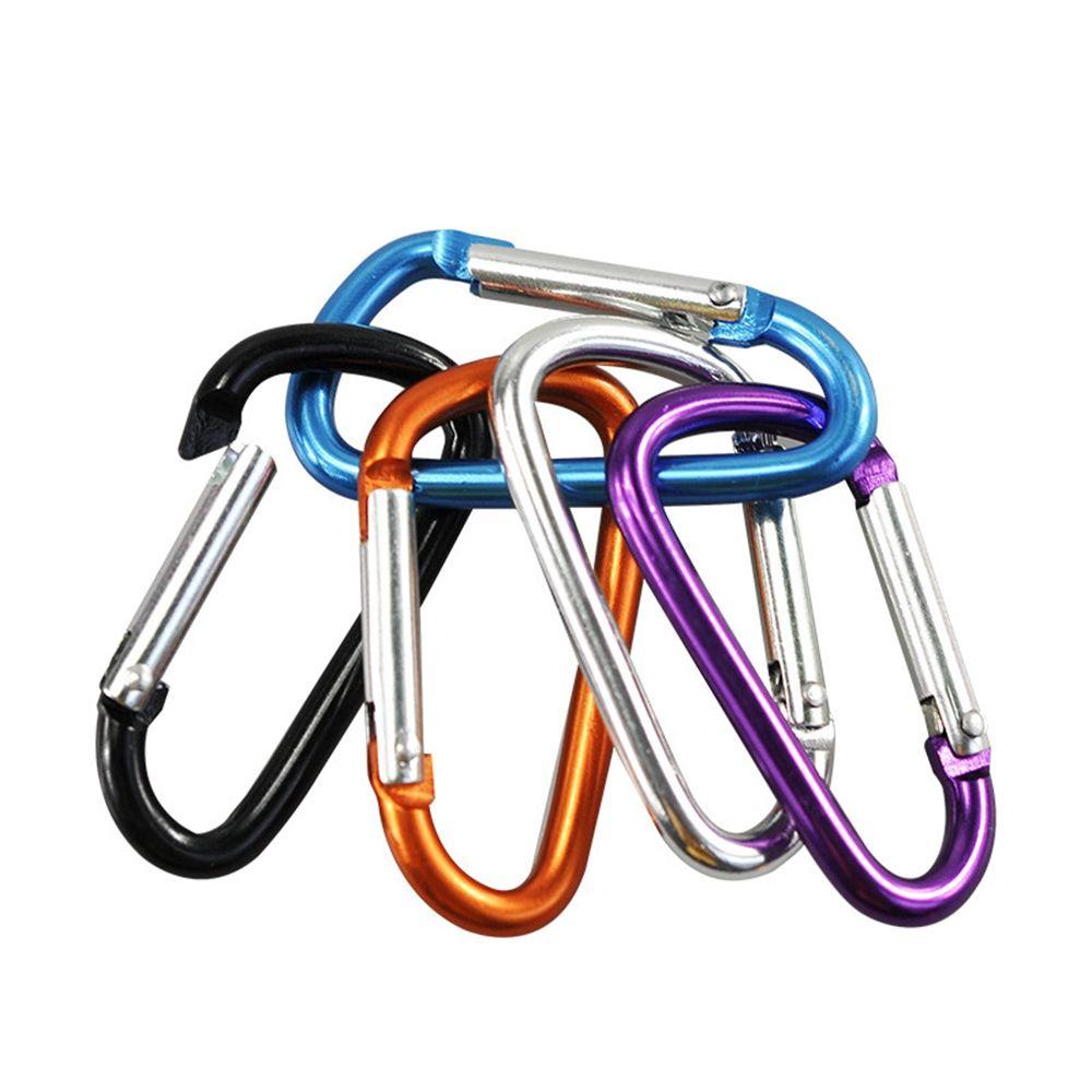 Equipment 7-colors Aluminium Climbing Buckles Camping Hiking Hook Alloy Carabiner Buckle Keychain