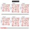 2pcs,2D Plane Printing Window Curtain Christmas Ornaments Watercolor (2) Durable 100% Polyester Fabric (without Rod) Decorations