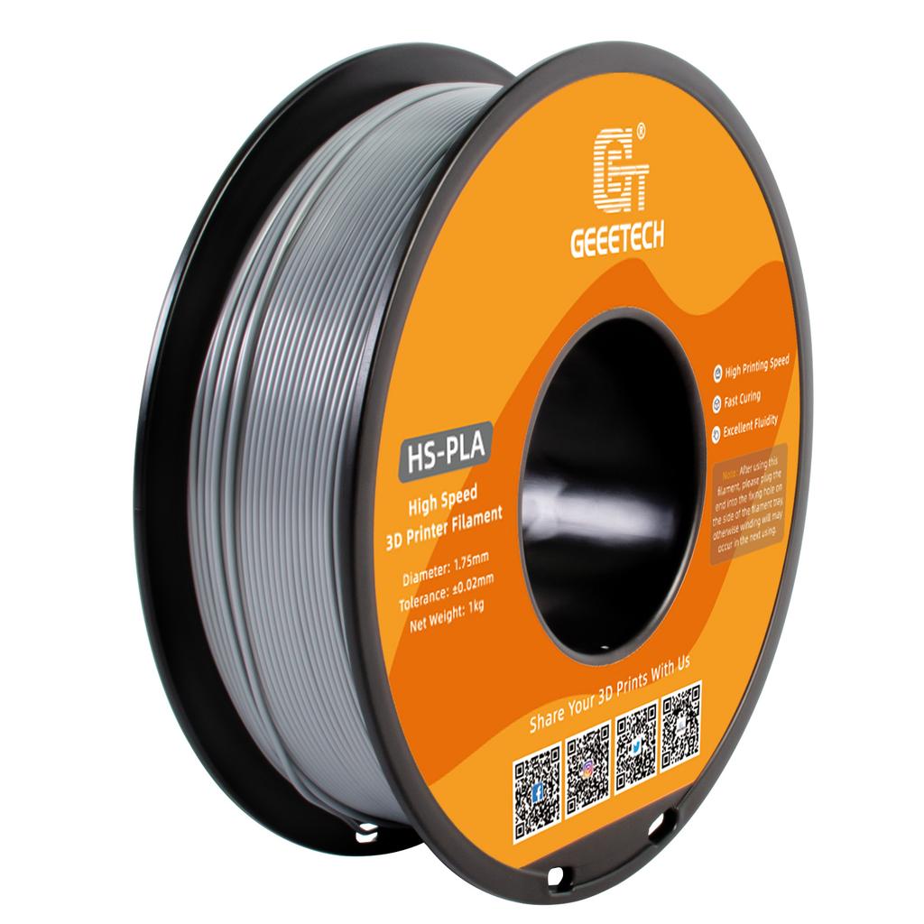 GEEETECH 1kg 1 spool 1.75mm High-Speed PLA Filament, Fast Curing,HS-PLA High-Speed 3D Printing Filament,Better Liquidity