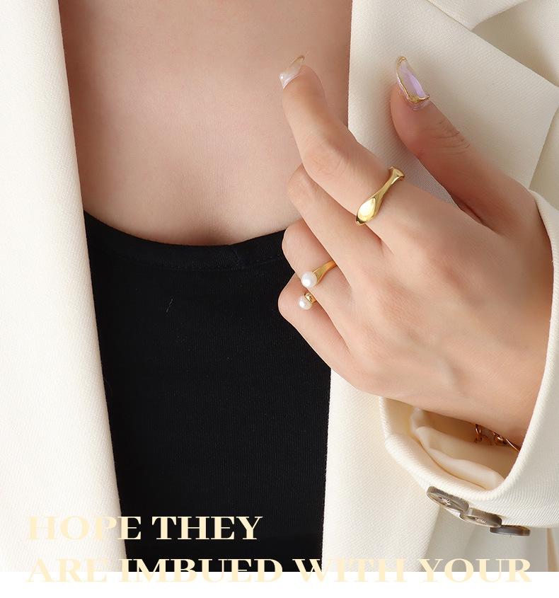 European Spicy Girl Layered Chunky Chain Necklace & Bracelet Set - Gold-Plated Titanium Steel