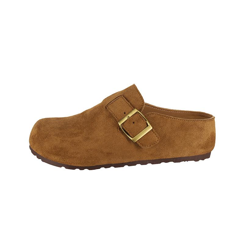 Retro Inner Heightening Platform Slippers Women's New Retro Versatile One-pedal Skirt Slippers