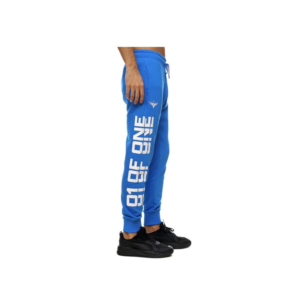 Puma Buchstaben-Print Kordelzug Jogger Strick-Sweathose Herren Unterteile Blau 538004-01