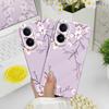 Fallen Plum Blossoms Phone Case For VIVO V60 V50 V40 Lite V27 V25 V23 V23E V20 Pro 4G 5G Film Hard Cover
