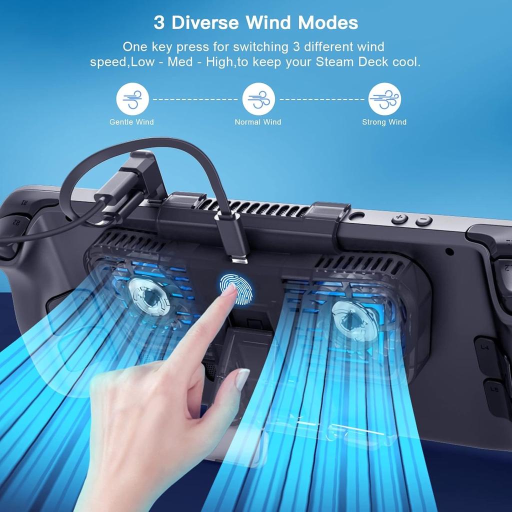 Externí LED ventilátor chlazení Držák držáku chladiče pro Steam Deck/Switch/Switch Příslušenství OLED náhradních dílů