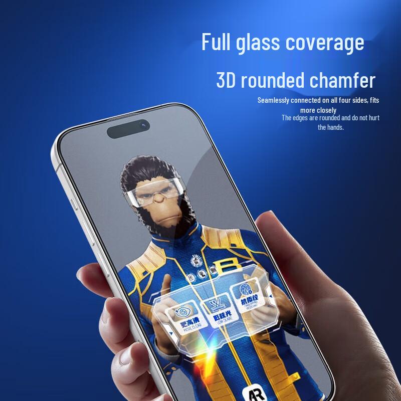 iPhone 16 Pro Max Frosted Tempered Glass Screen Protector with Dust-Free Applicator