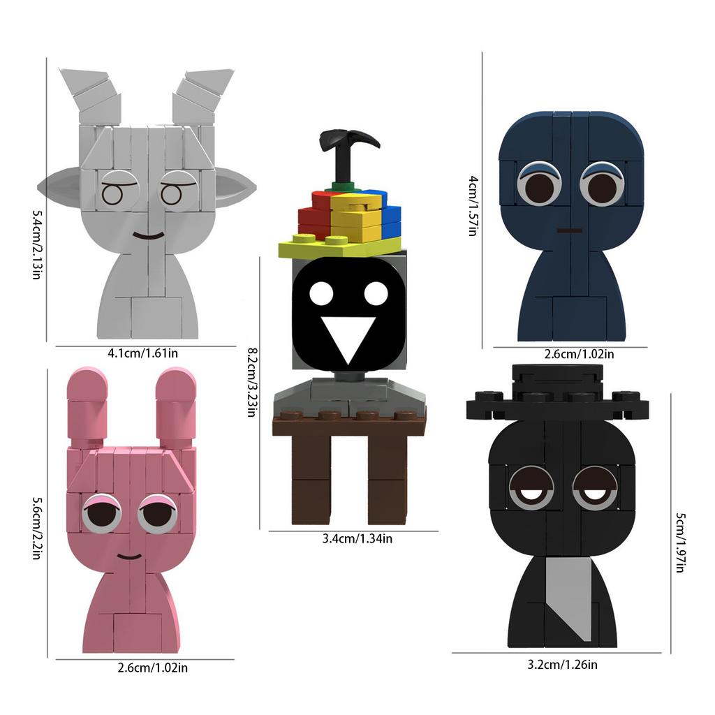 Anime Peripheral Building Block Toy Model, A Toy Gift For Boys - Standing Animals, Animal Series