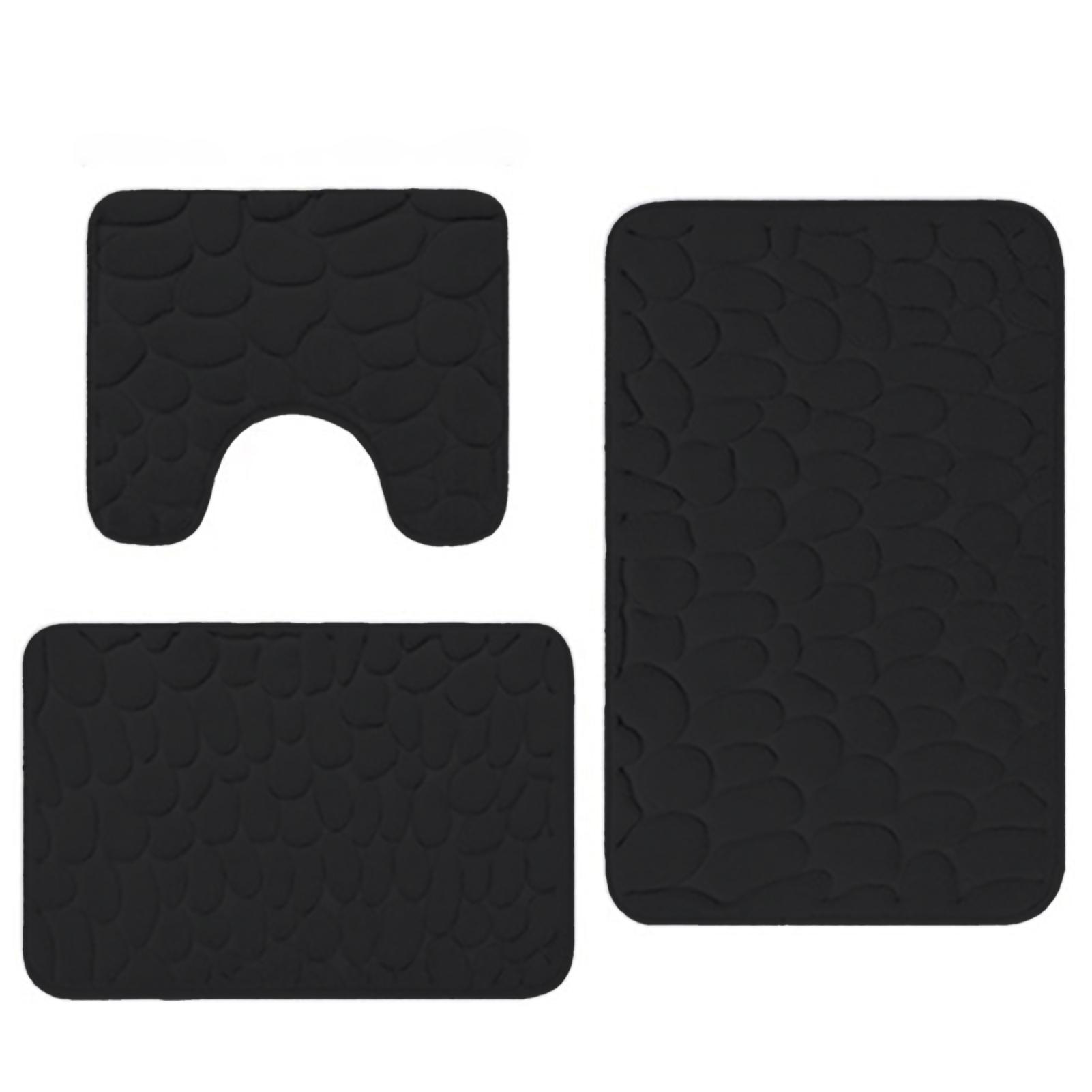 Ультрамягкий набор из 3-х ковриков для ванной из губки с эффектом памяти — фото 9